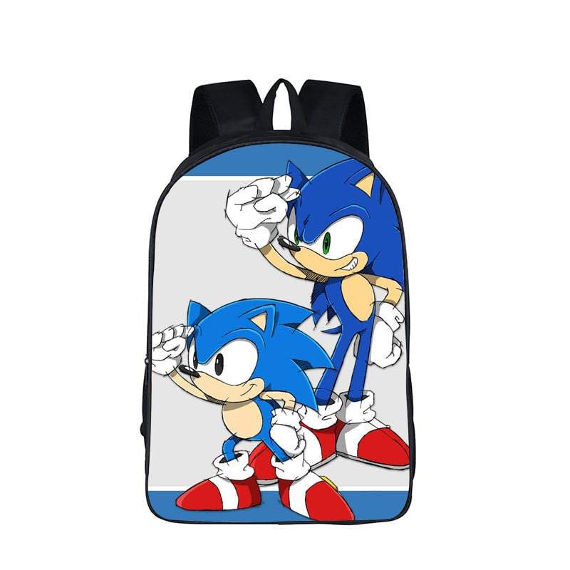 Adorable Sonic And Monty The Hedgehog Backpack Bag - Saiyan Stuff
