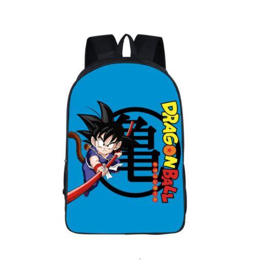 Cute Kid Goku Kanji Symbol Japan Anime School Backpack Bag - Saiyan Stuff
