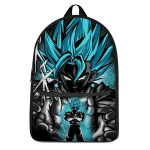 DBZ Vegito SSGSS Dark Themed Design Dope Canvas Backpack - Saiyan Stuff