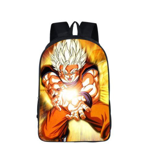 DBZ Goku Cast Kamehameha Power Blast School Backpack Bag - Saiyan Stuff