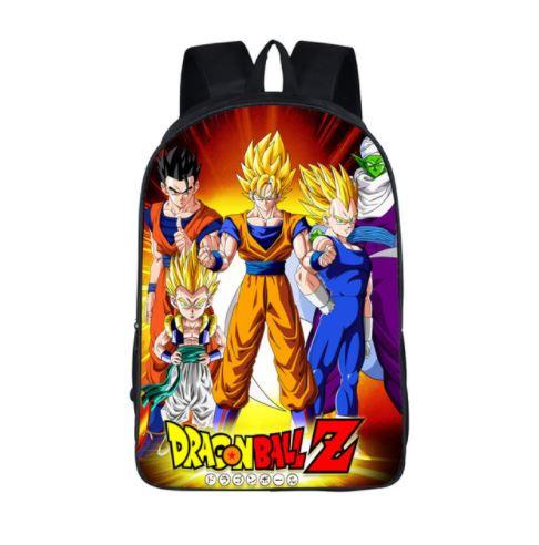 DBZ Goku Vegeta Poster Style Awesome School Backpack Bag - Saiyan Stuff