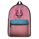 Dragon Ball Kid Buu Majestic Vector Artwork Pink Blue Backpack - Saiyan Stuff