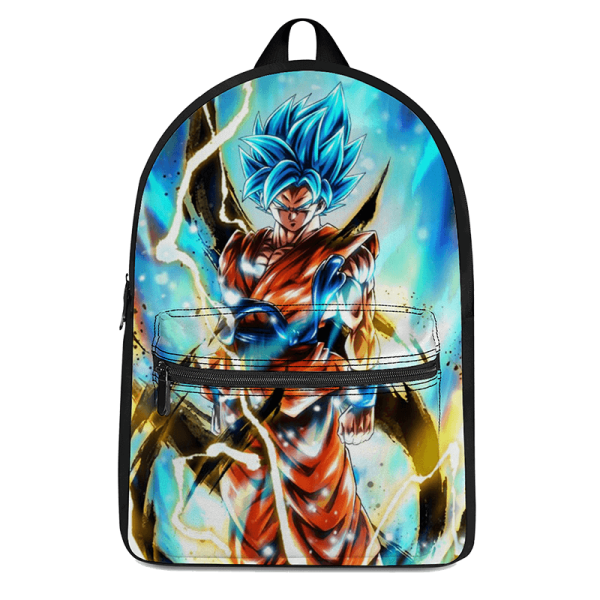 Dragon Ball Legends Son Goku Super Saiyan Blue Canvas Backpack - Saiyan Stuff
