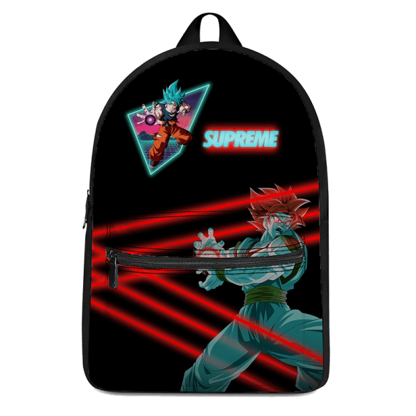 Dragon Ball Super Saiyan Blue Son Goku Supreme Neon Backpack - Saiyan Stuff