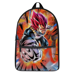 Dragon Ball Super Vegeta SSG Attack Pose Awesome Backpack - Saiyan Stuff