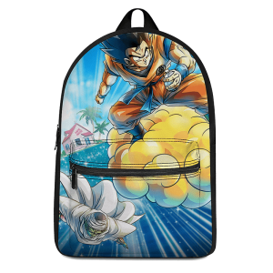 Dragon Ball Z Flying Goku And Piccolo Awesome Canvas Backpack - Saiyan Stuff