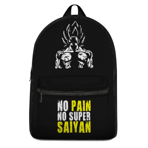 Dragon Ball Z No Pain No Super Saiyan Goku Workout Backpack - Saiyan Stuff