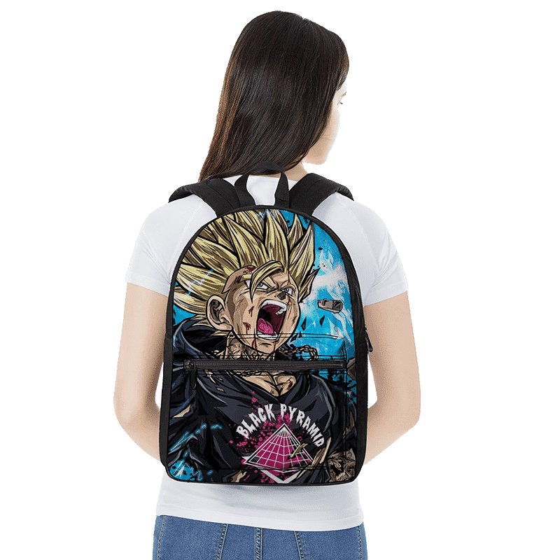 Dragon Ball Z, Bags, Dragon Ball Z Navy Blue Backpack Toei Funimation 27  Goku Embroidered Needs Tlc