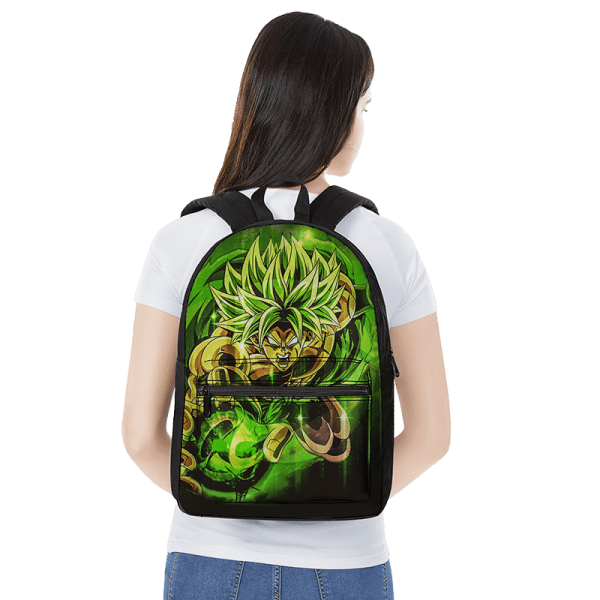 Dragon Ball Z Super Saiyan Broly Green Aura Dope Backpack - Saiyan Stuff