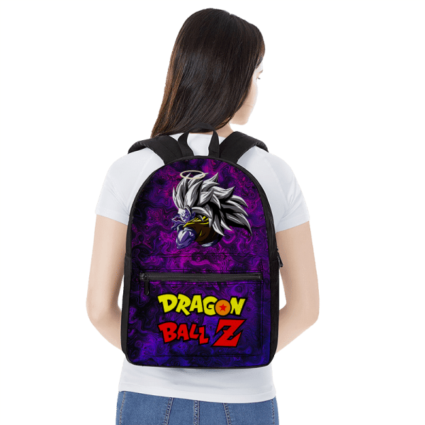 Dragon Ball Z Trippy Universe Goku SSJ3 Awesome Purple Backpack - Saiyan Stuff