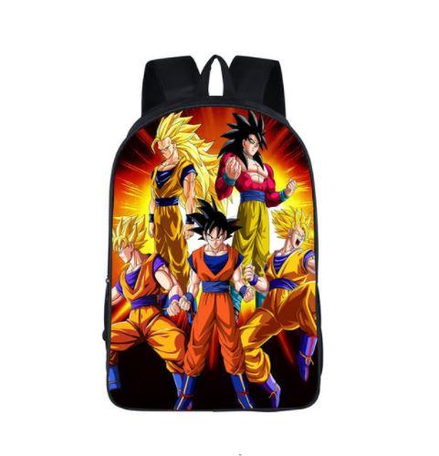 Dragon Ball Goku SSJ Transformation Dope School Backpack Bag - Saiyan Stuff