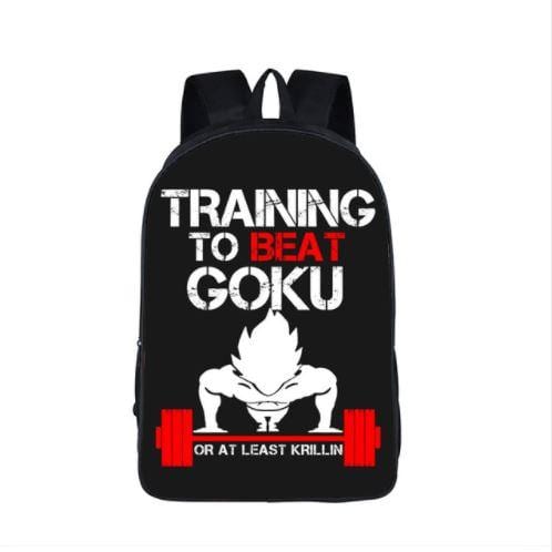 Dragon Ball Vegeta Workout Motivation School Backpack Bag - Saiyan Stuff