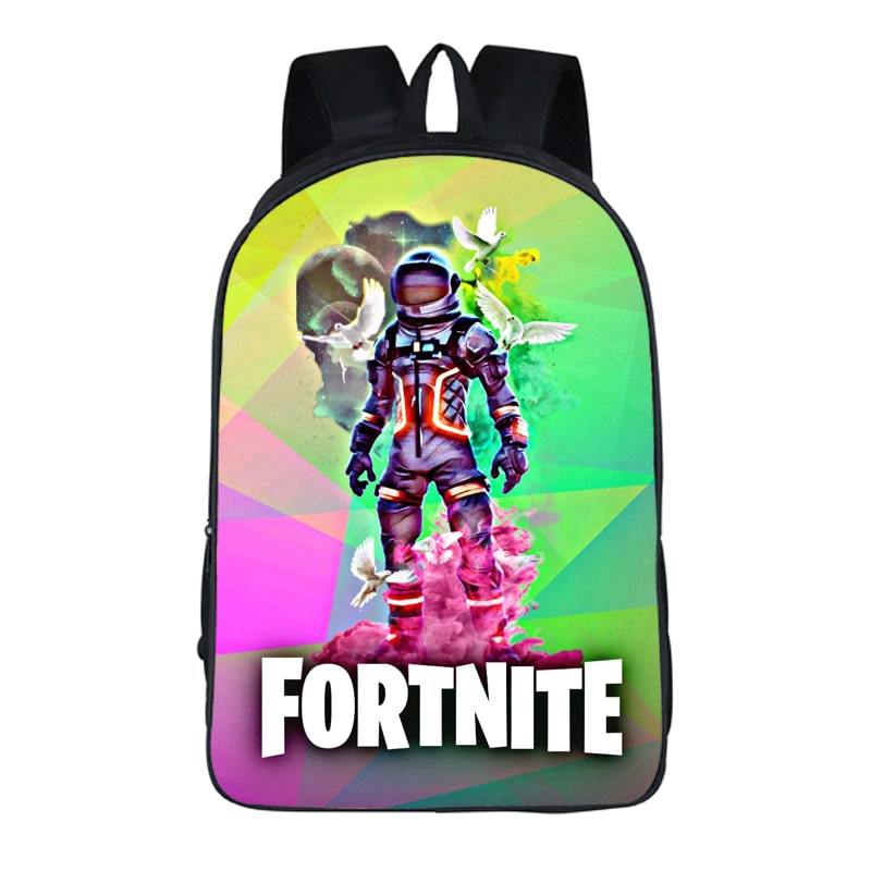 Fortnite Battle Royal Space Suit Outfit Colorful Backpack Bag - Saiyan Stuff