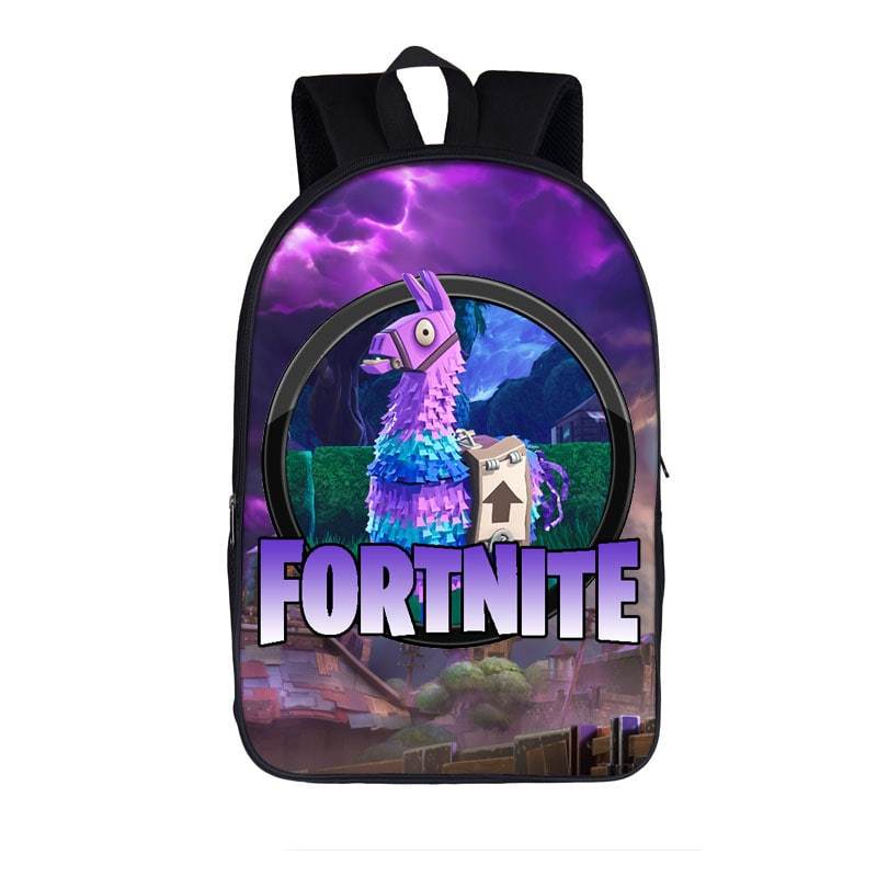 Fortnite Battle Royal Supply Llama Loot Purple Backpack Bag - Saiyan Stuff