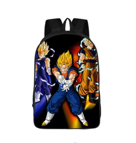 Goku Vegeta Fusion Vegito Powerful School Backpack Bag - Saiyan Stuff
