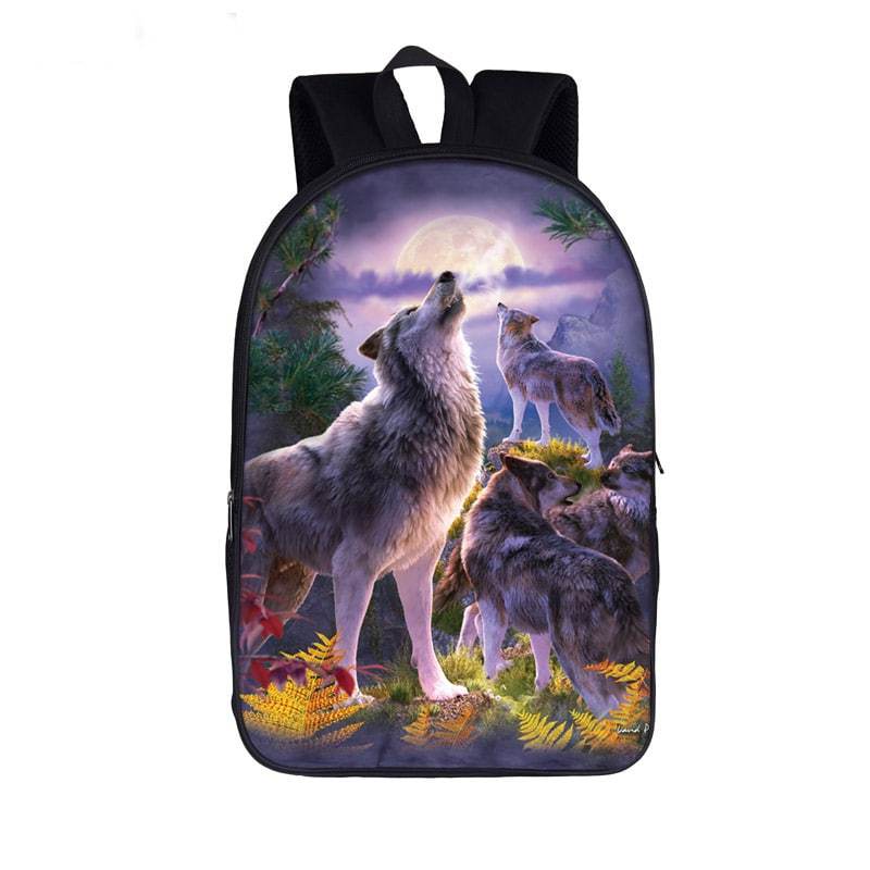 Ravishing Wolves Gathered Pack Howl In The Wild Backpack - Saiyan Stuff