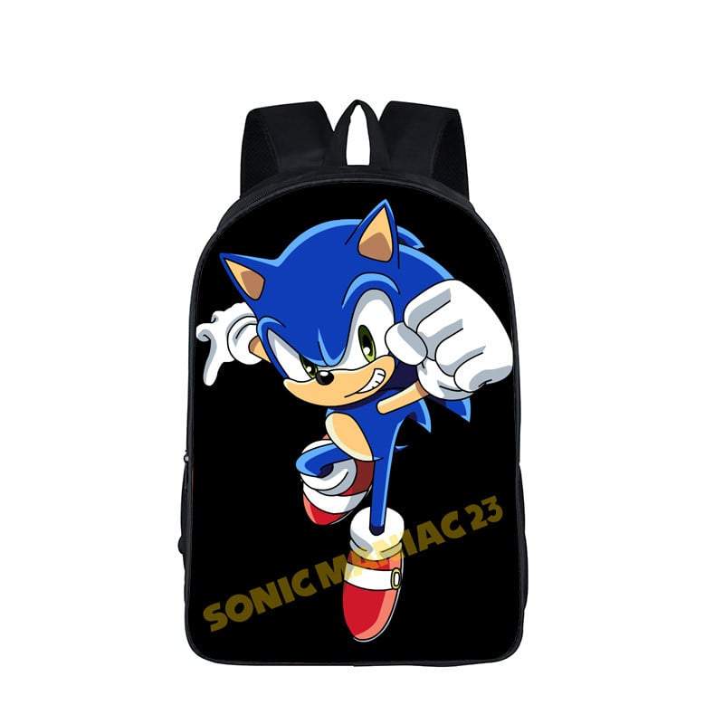Sega Classic Sonic The Hedgehog Simple School Backpack Bag - Saiyan Stuff