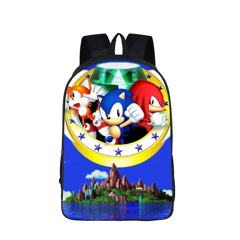 Sonic Tails Knuckles The Hedgehog Dope Backpack Bag - Saiyan Stuff