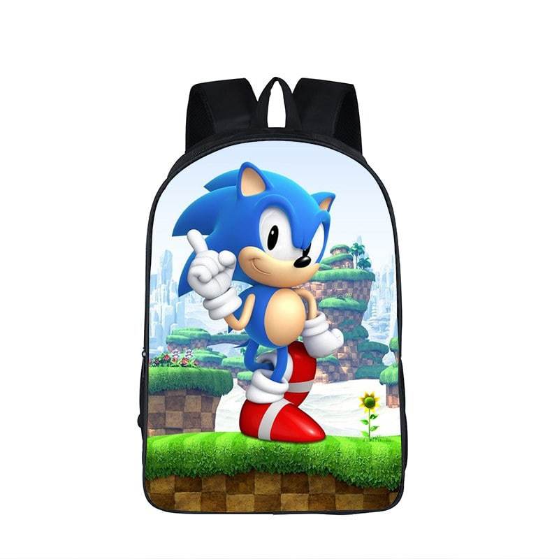 Sonic The Hedgehog 3D Greenhill Zone School Backpack Bag - Saiyan Stuff