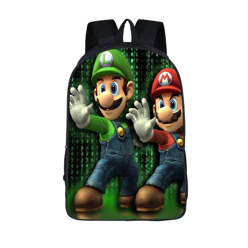 Super Mario Brothers Mario Luigi Cool Backpack Bag - Saiyan Stuff