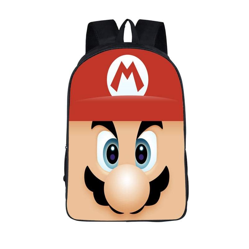 Super Mario Cute Mario Close Up Backpack Bag - Saiyan Stuff