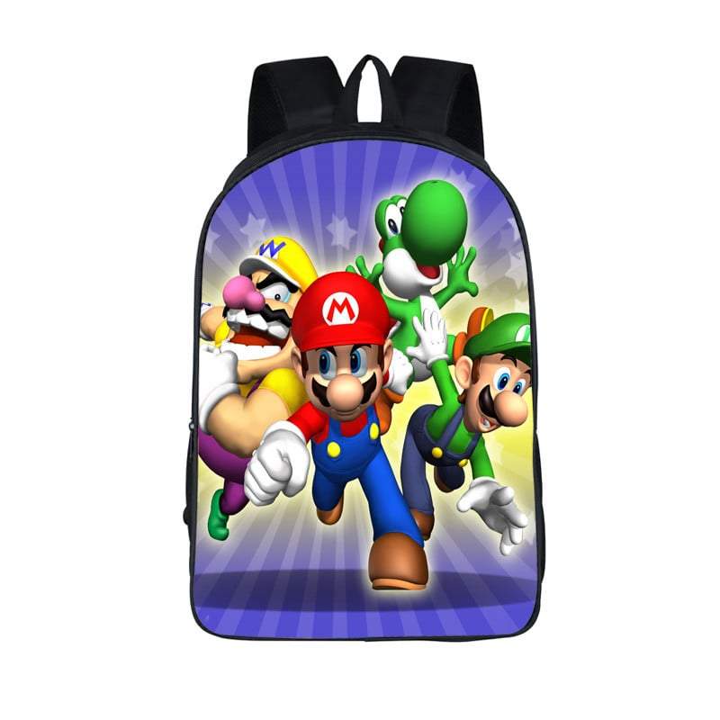 Super Mario Galaxy Characters Mario Wario Luigi Yoshi Backpack Bag - Saiyan Stuff