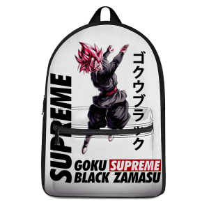 Supreme Inspired Art Rose Goku Black Zamasu Awesome Backpack - Saiyan Stuff