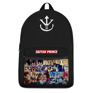 Supreme Super Saiyan Prince Vegeta Evolution Dope Backpack - Saiyan Stuff