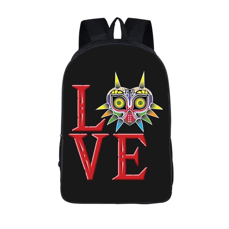 The Legend Of Zelda Epic Majora's Mask Symbol Love Backpack Bag - Saiyan Stuff