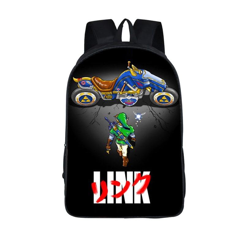The Legend Of Zelda Link Mario Kart Motorcycle Backpack Bag - Saiyan Stuff