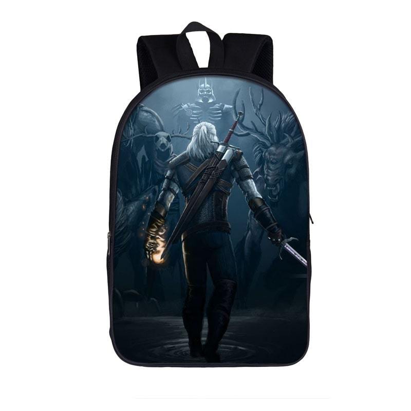 The Witcher 3 Wild Hunt Geralt Ready To Fight Backpack Bag - Saiyan Stuff
