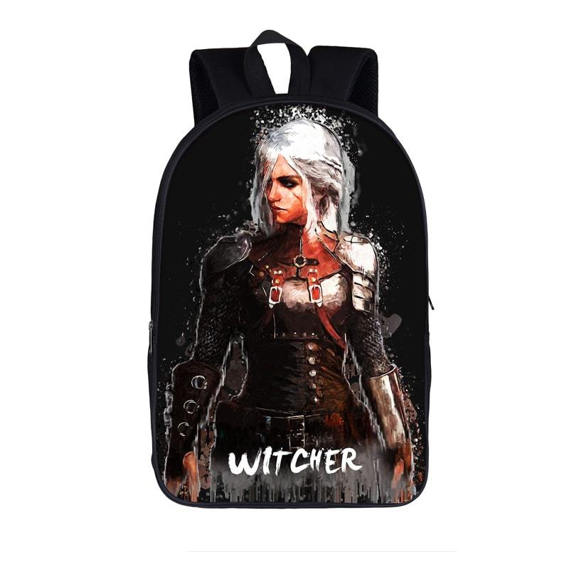 The Witcher Ciri Walking In The Rain Art Design Backpack Bag - Saiyan Stuff