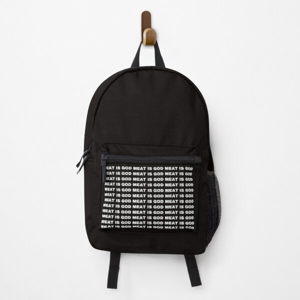 Haikyuu Meat is God - white Backpack RB0605 product Offical Anime Backpacks Merch