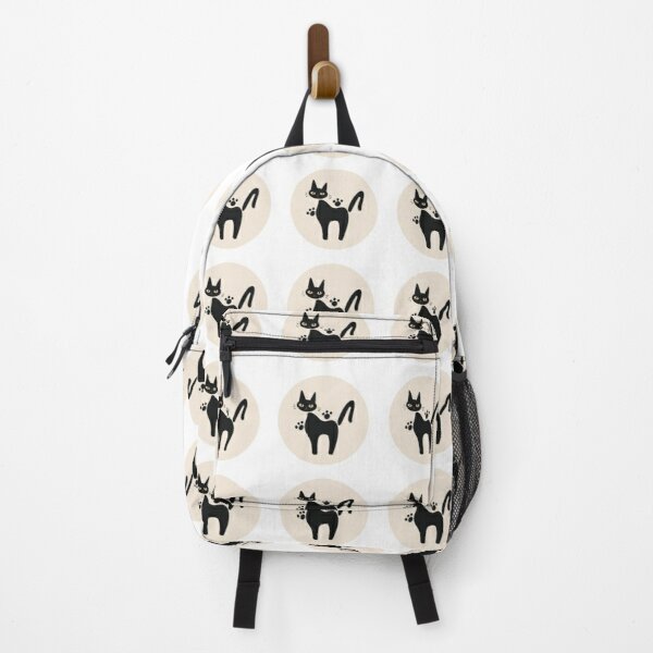 Jiji Cat Circle White Design Backpack RB0605 product Offical Anime Backpacks Merch