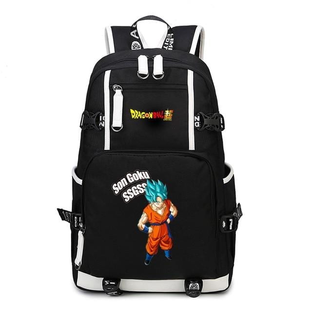 Dragon Ball Super SSGSS Son Goku Black Backpack Bag