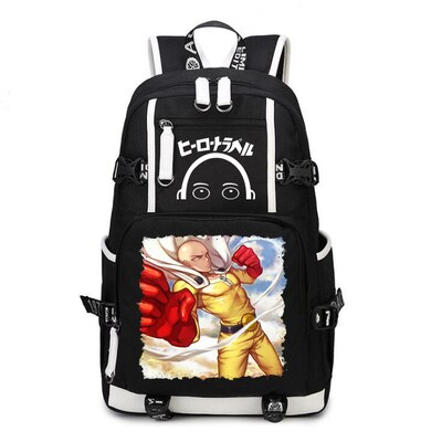 One Punch Man Backpack Anime Saitama Cosplay Nylon School Bag Travel Bags 3 - Anime Backpacks