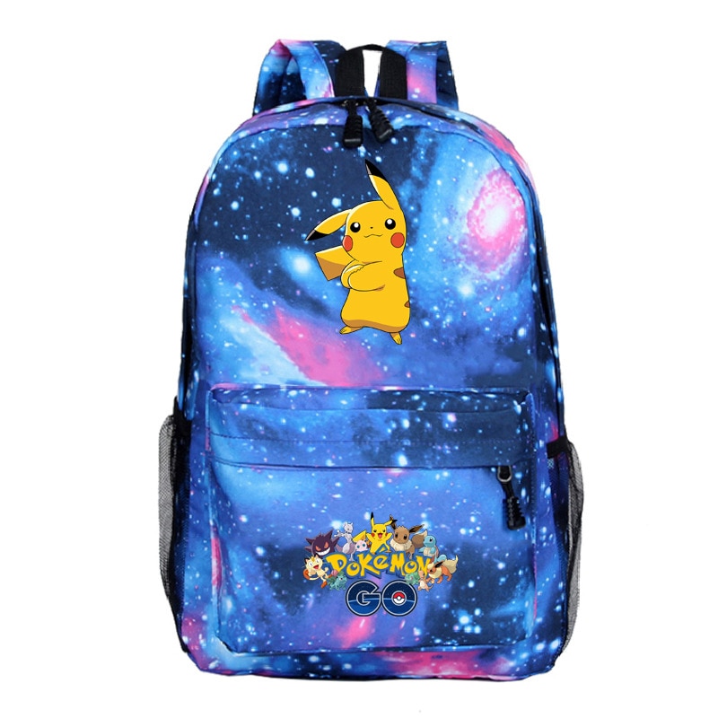 Pokemon Cartoon School Bags - Kawaii Pikachu Backpack | Anime Backpacks
