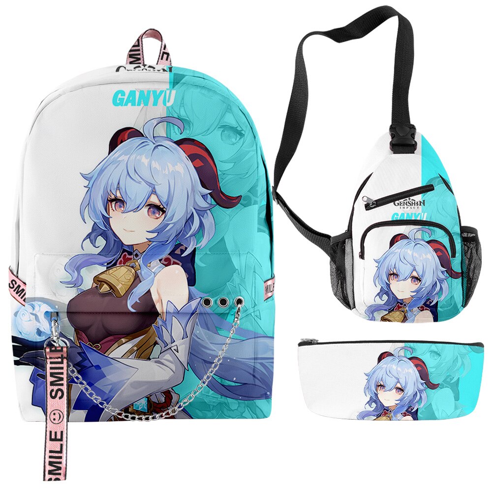 Backpack Girls Anime Backpack Mesh Backpack Waterproof Nylon With Cute  Charm And Pin Mini Backpacks (purple) | Fruugo ES