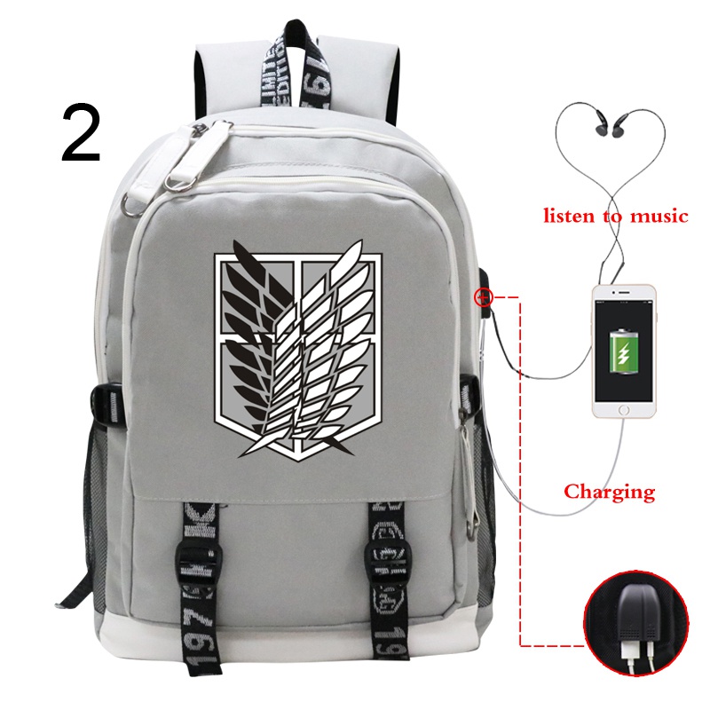 Attack On Titan Japan Anime Backpack - Fashion Large Capacity School