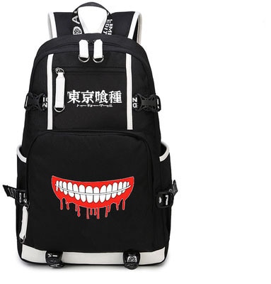 Tokyo Ghoul re Backpack Anime Kaneki Ken Cosplay Nylon School Bag Travel Bags 1.jpg 640x640 1 - Anime Backpacks