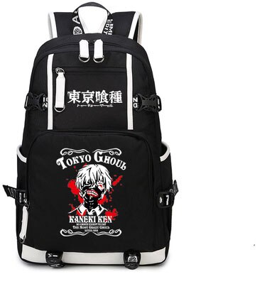 Tokyo Ghoul re Backpack Anime Kaneki Ken Cosplay Nylon School Bag Travel Bags 2 - Anime Backpacks