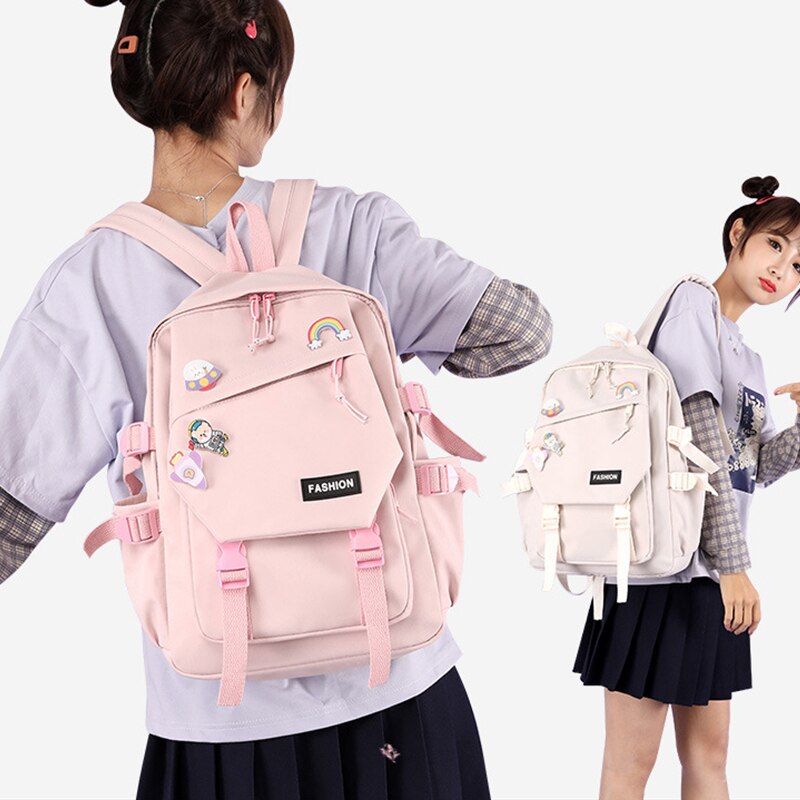 Anime Demon Slayer Backpack Kamado Nezuko Cosplay School Backpack Girls Women Travel Laptop Bags Student BookBags 2 - Anime Backpacks
