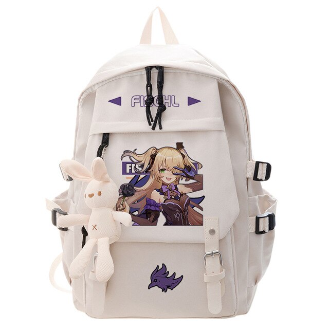 Genshin Impact Anime Cosplay Students School Bag Backpack Klee Cartoon Bookbag Laptop Travel Rucksack Outdoor Boys 9.jpg 640x640 9 - Anime Backpacks