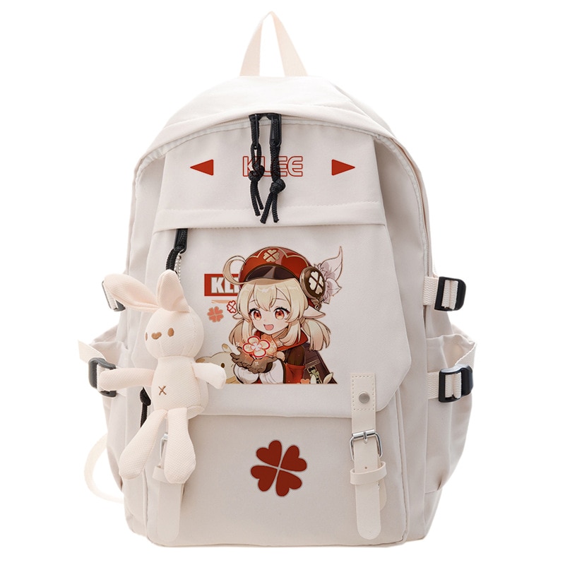 Genshin Impact Anime Cosplay Students School Bag Backpack Klee Cartoon Bookbag Laptop Travel Rucksack Outdoor Boys - Anime Backpacks